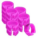 UTHCLO 100 Pcs Numbered Plastic Leg Rings for Birds and Chicks with Secure Fit and Versatile Use,