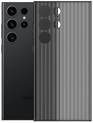 Image of Kapa Wave Frosted Grip Back Cover for Samsung Galaxy S25 Ultra | Ultra Slim [with Metal Buttons] Matte Finish Back Case (Grey)