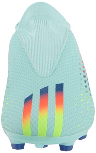adidas X Speedportal.3 Laceless Firm Ground Soccer Shoe, Clear Aqua/Solar Red/Power Blue, 11 US Unisex Little Kid2