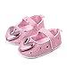 Girls Heart-Shaped Bling Infant Baby Toddler Fashion Prewalker Princess Shoes Baby Shoes Shoes Little (Pink, 0-6 Months)