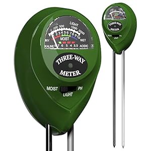 Trazon Soil pH Meter 3-in-1 Soil Tester Moisture, Light, pH, Meter Tool for Garden, Farm, Plant, Outdoor, Indoor, Lawn…