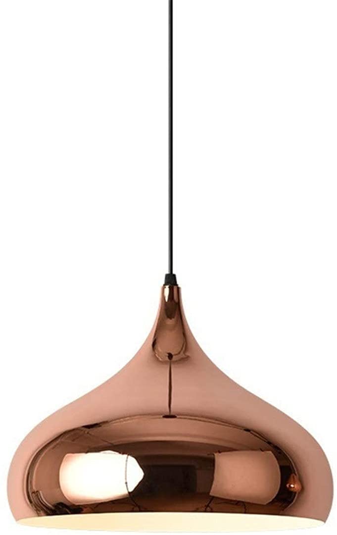 Lámpara colgante sencilla para comedor minimalista fabricada en metal negro mate