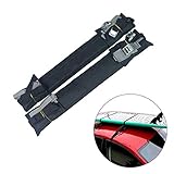 PC2PCS EXTRA STRAP: Zwei extra lange Gurte sichern die Oberseite des Autos und das Kajak oder Surfbrett oben. Möglicherweise benötigen Sie eine zusätzliche Schlaufe, um nicht unter Ihr Auto zu kriechen und den Platz zum Einhaken zu finden.