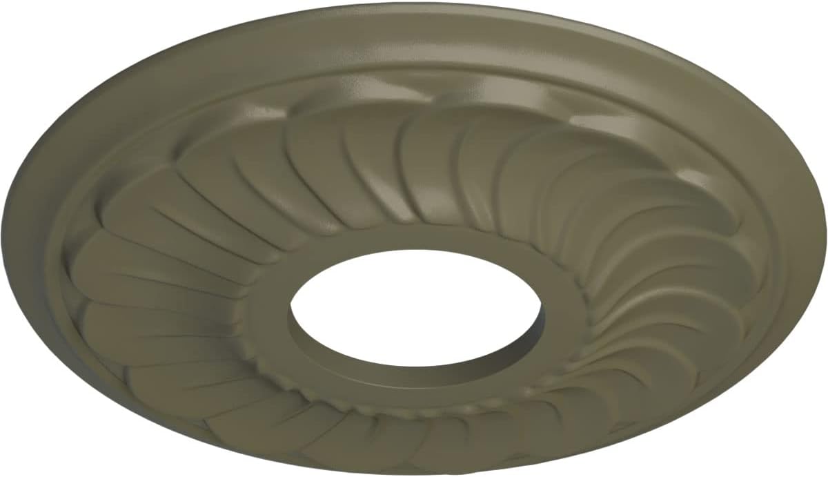 Ekena Millwork Jet Blackthorne Ceiling Medallion, NA