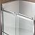 WOODBRIDGE Frameless Bathtub Shower Doors 56-60" Width x 62" Height with 3/8"(10mm) Clear Tempered Glass, 2 Ways Opening & Double Sliding in Polished Chrome Finish