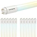 LUXRITE 12-Pack 4FT T8 LED Tube Lights, Type B, 12W/15W/18W Tunable, 5 Colors 3000K | 3500K | 4000K | 5000K | 6500K, Single and Double End Powered, Ballast Bypass, 1620/1950/2250LM, F32T8, UL, DLC