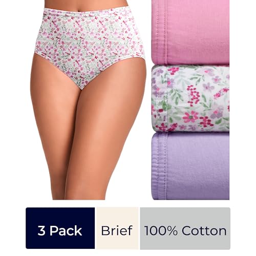 Image of Jockey Women's Underwear 100% Cotton Elance Brief - 3 Pack