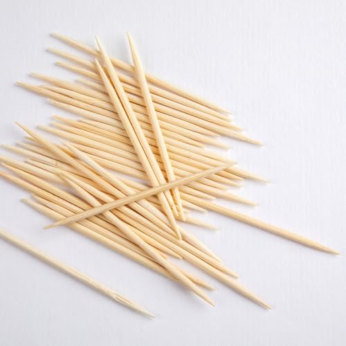 Bamboo Toothpicks – 1000 Count Natural Wooden Tooth Picks – Durable, Smooth & Eco-Friendly Disposable Toothpicks for Home or Party