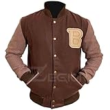 ZEGIOR Varsity Miami Jacket | Hotline-Miami Letterman Jacket, L