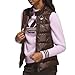 adidas Women's Originals Down Vest - Dark Brown LG