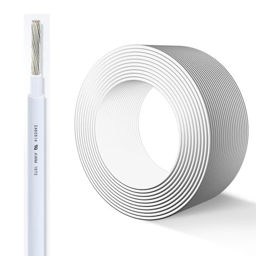 Câble électronique cuivre étamé 18 AWG double isolation résistant feu 97m