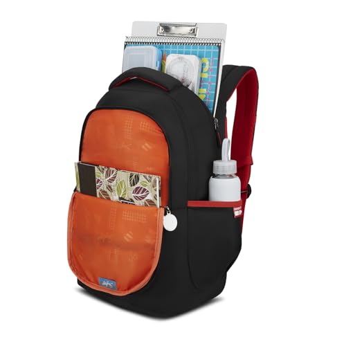 Image of Skybags Kenshi 34L Casual Backpack for Boys & Girls with 3 Compartments & Adjustable Shoulder Strap | Quick Access Front Pocket | Rain Cover | Perfect for School & Travel - Unisex