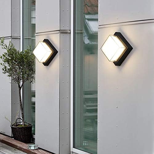 Image of blissbells Modern Diamond LED Wall Light | Black Decorative Wall Lamp with Warm White Glow for Living Room, Bedroom & Home Decor