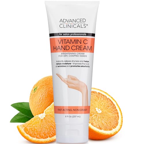 Advanced Clinicals Collagen Hand & Body Cream Skin Care Moisturizer Lotion For Dry Cracked Skin. Soothing & Hydrating Plant Collagen Lotion W/Aloe Vera, Green Tea, & Shea Butter, Large 8 Fl Oz