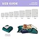 Lesure wasserdichte Hundedecke Grosse Hunde - 100x80cm Outdoor Hundedecke waschbar, Hundedecke Sofaschutz aus Sherpa Fleece, Katzendecke flauschig und weich, Dunkelgrün