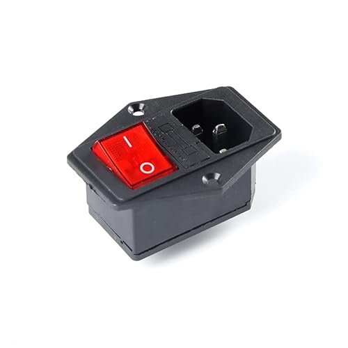 AC-14-F16 Full Copper Integrated Power Socket DB-8-8 AC-14-F19 AC-01 For KCD1 10A Plug Male KCD4 KCD3 Power Socket - (Color: AC-14-F16A)