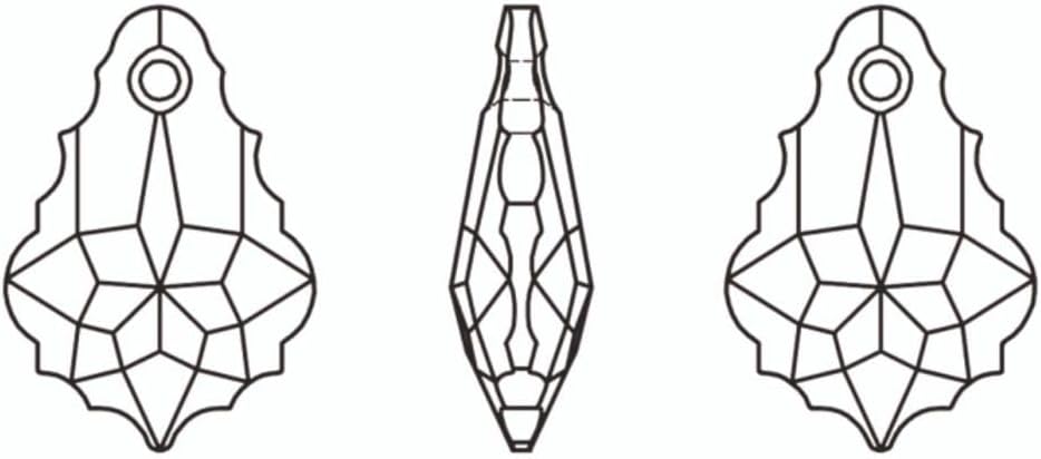 20pcs Czech Faceted Crystal Glass Baroque Chandelier Pendant Drop Loose Beads Suncatcher 22mm Large Green Peridot Shimmer for DIY Jewelry Craft Making CCF-36 - Image 5