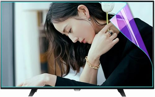 Protector De Pantalla Para Tv De 32-75 Pulgadas, Anti-Luz Azul, Anti-Uv, Antirreflejos Y Antiarañazos, Filtro Ultra Transparente Para Lcd, Led, Oled Y Qled 4K Hdtv/A De ,A-50 Inches 1101x620 mm