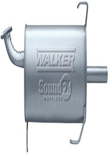 Walker SoundFX 18574 - Silenciador de escape de ajuste directo, entrada de 2.25 pulgadas, salida (ID) de 2.25 pulgadas (ID) para Jeep Wrangler