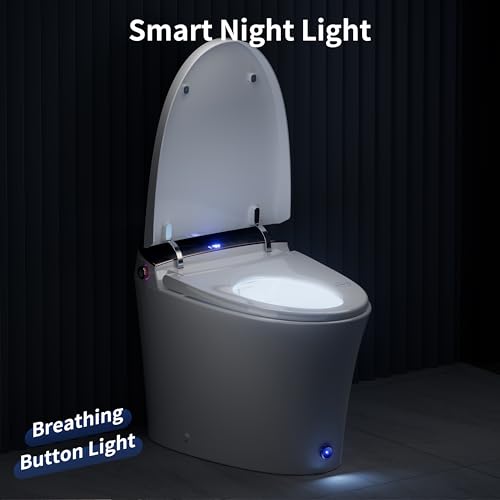 Image of Casta Diva Smart Toilet with Tank, Foam Dispenser, Soft-Close Lid, Foot Kick & Off-seat Auto Flush, Heated Seat, Warm Water & Dryer, Blackout Flush, 1.06 GPF Digital Display with Remote