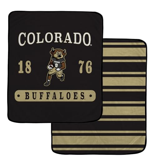 Pegasus Sports NCAA Colorado Buffaloes Varsity Plaque 2 Sided Blanket