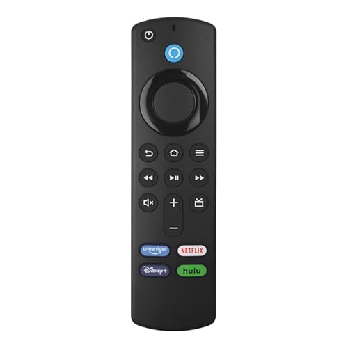 Télécommande vocale de rechange LIWEARE compatible avec Smart TV Stick/4K Max, 3rd Gen, 2nd Gen, Lite, Cube (1ère génération 3ème génération)