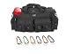 NPUSA Mens Black 30 Inch Convertible Molle Tactical Duffel Backpack Bag with Key Ring Carabiner