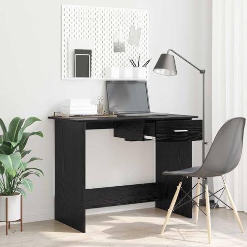 Bureau d'ordinateur moderne 100x50 table de travail compacte en bois - 3