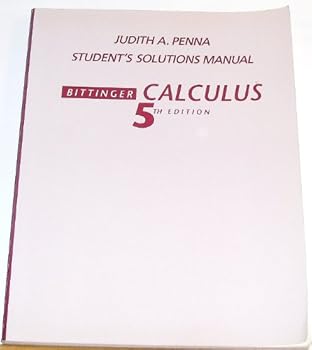 Paperback Bittinger Calculus Student's Solutions Manual Book