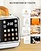 Toaster 4 Slice with TouchScreen, Memory Function & Single-Slot Focus, Keenstone 1800W Smart Digital Toaster for Ultimate Control, Wide Slot to Reheat & Defrost Bagels, Bread, Waffles, Stainless Steel