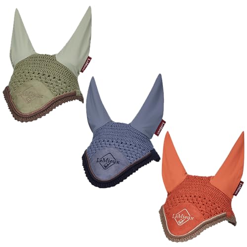 Bonnet anti-mouches LeMieux Jay Blue taille Medium pour protection cheval - 2