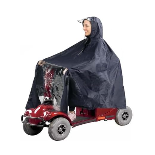 Mobility Scooter Rain Cover Universal Large Waterproof Rain Poncho Cover Windproof Scooter Cape Raincoat for Electric Scooters and Wheelchair Outdoor Activities