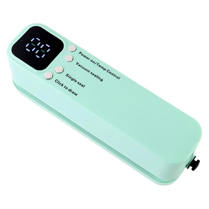 Rechargeable Vacuum Sealer Machine with Digital Display | Multi-Mode Vacuum,6 Storage Bags, Seal & Inflate Function | Handheld Packet Sealer for Food, Snacks, Chips, Fresh Storage-image-13