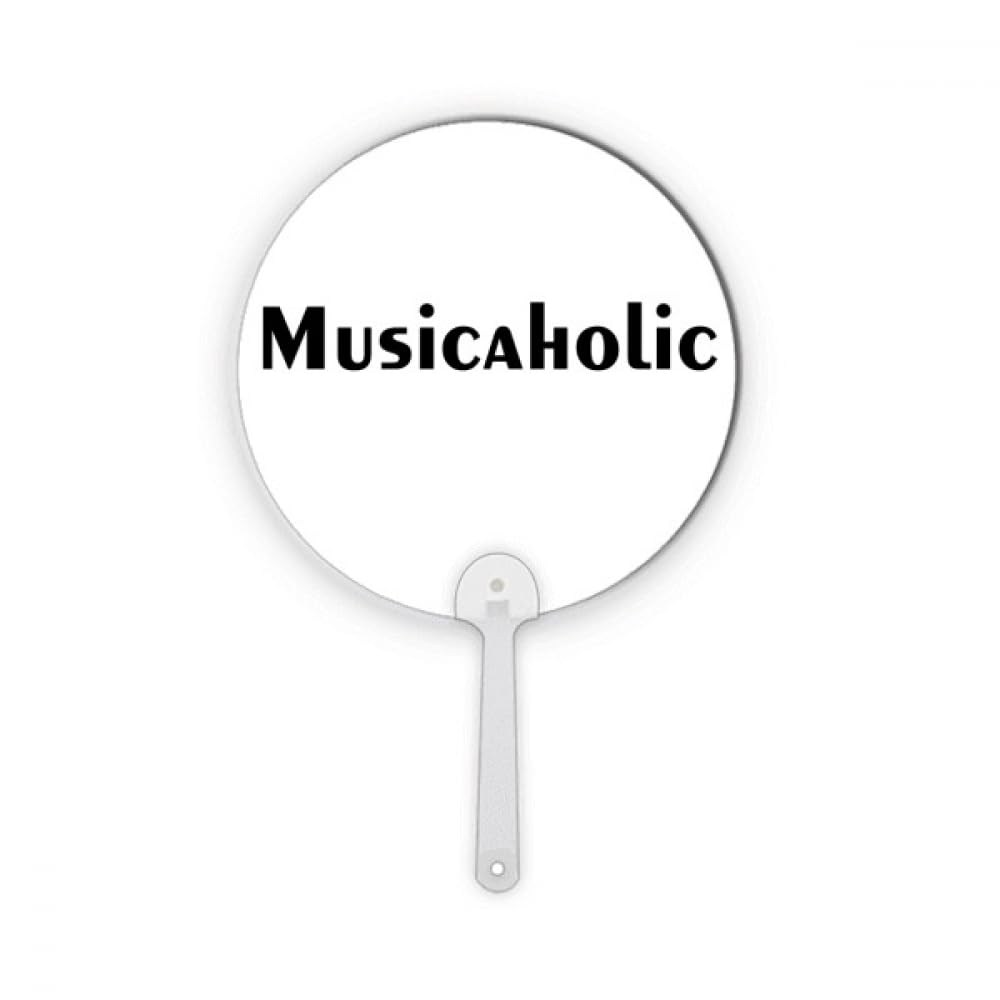 Éventail rond en plastique musique pour embellir un mur vide et s'éventer