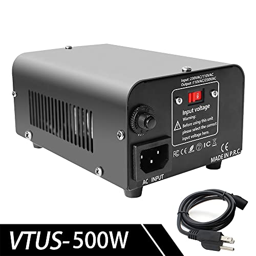 Yinleader 500W Voltage Transformer Power Converter(220V To 110V, 110V To 220V) Step Up/Down Converter 110/120 Volt - 220/240 Volt #TOP4