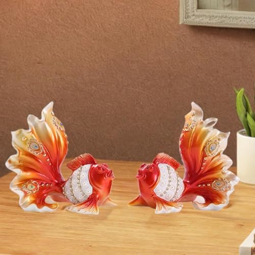 Statue de poisson Feng Shui ZXQUEGF pour revitaliser un decor terne - 6