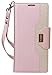 ProCase Galaxy Note 9 Wallet Case, Flip Kickstand Case with Card Slots Mirror Wristlet, Folding Stand Protective Cover for Galaxy Note 9 2018 -Pink