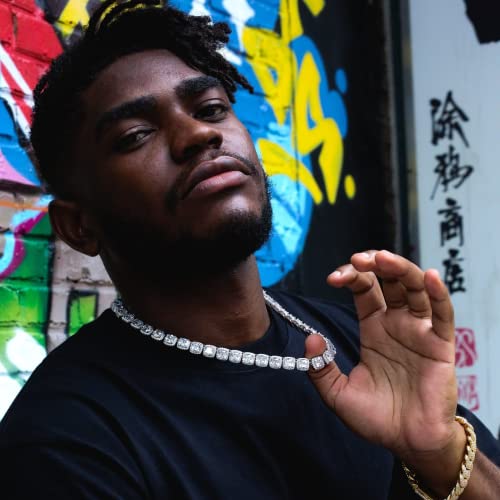 10mm Tennis Chain for Men Cluster Lab Diamond Iced Out Necklace, Real 18K Gold/White Gold/Rose Gold Plated Choker Necklaces for Women with Full Iced Clasp4