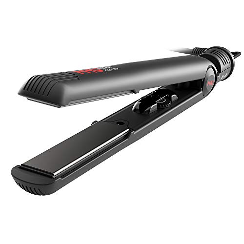 Professional Hair Straightener, Titanium Flat Iron for Straightens and Curls, Dual Voltage Flat