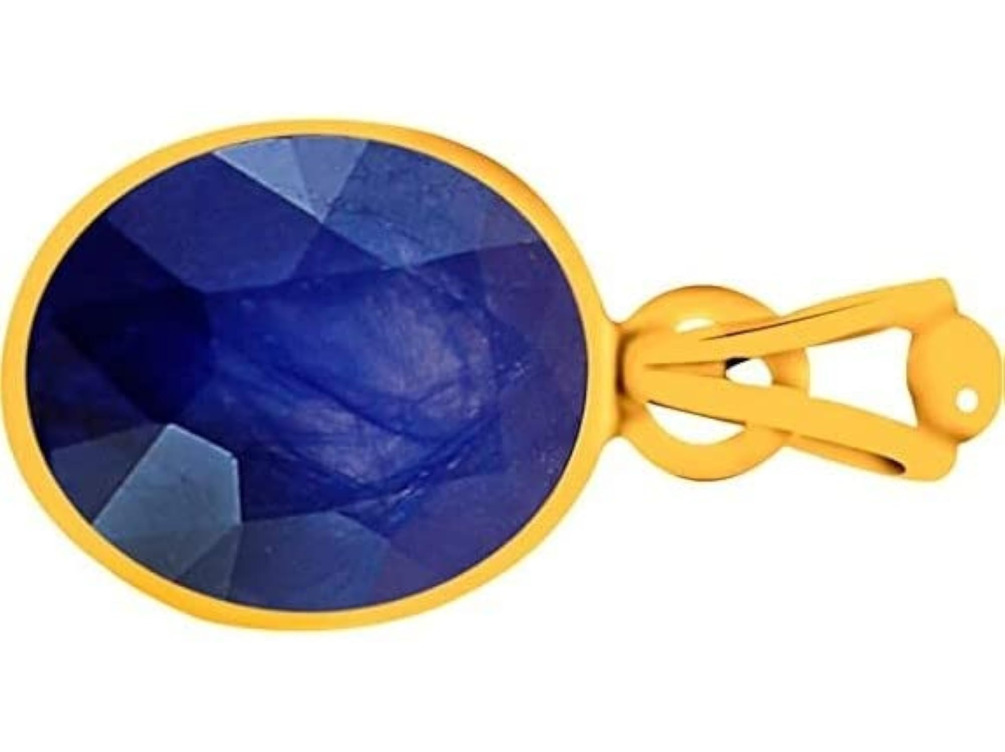 Copper Panchdhatu Blue Sapphire Stone Pendant Locket