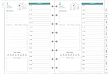 2024-2025 Planner Refills – One Page Per Day, 2024-2025 Daily ＆ Monthly Planner, Runs from July 2024 to June 2025, Prioritized, To-Do List, Notes, Appointment Schedule, 8-Disc Discbound Refill Planner