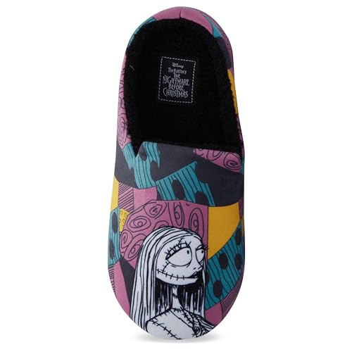 Disney Ladies Nightmare Before Christmas Slippers - Ladies Classic Jack Skellington Slip On House Slippers Slip On Slides Shoes3