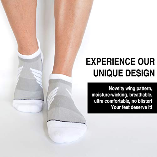 Image of Busy Socks Compression Ankle Cushioned Running Sport Socks for Men Women, Low Cut Arch Support Tab Athletic Socks 3 Pairs