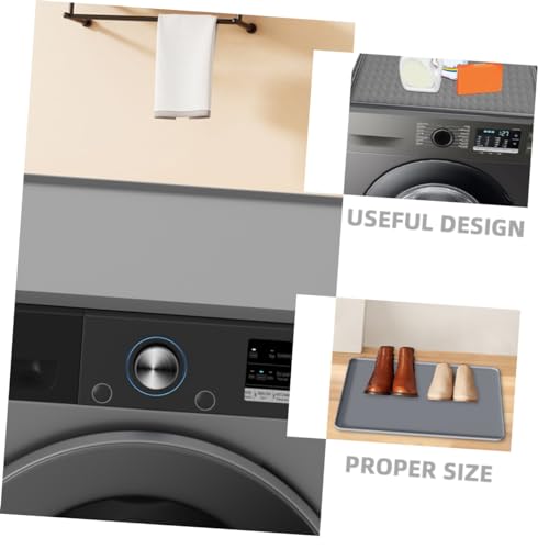 Outanaya Silicone Washer Top Cover Dryer Top Protector Pad Anti-slip Sturdy Versatile Protect Your Appliances Simple Style