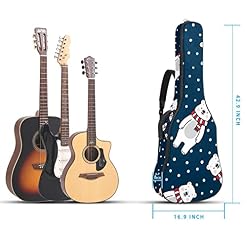 Housse étanche pour guitare acoustique avec double bandoulière et poche Motif fusée, Multicolore 04, 42.9×16.9×4.7 in… - Les Beatles, Paul McCartney, John Lennon, RIngo Starr, George Harrison Housse étanche pour guitare acoustique avec double bandoulière et poche Motif fusée, Multicolore 04, 42.9x16.9x4.7 in… – Image 5