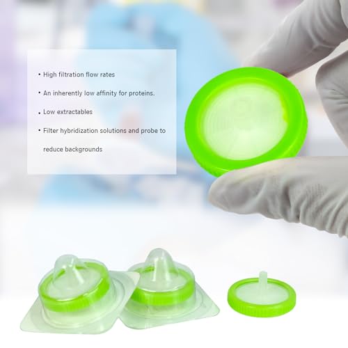 Image of Sterilized Syringe Filter PES 20 Pack, 0.22 um Pore Size, 33 mm Membrane Diameter, Hydrophilic Filtration Sterile Packed Individually