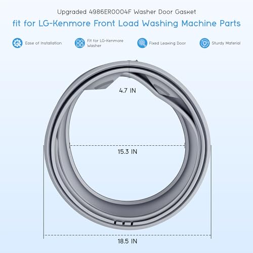 Washer Door Gasket fit for LG WM2250CW WM2140CW WM2101HW WM2077CW WM2050CW by Vypart - Image 6