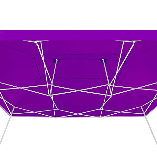 American Phoenix 10X15 Pop Up Tent Instant Canopy Commercial Outdoor Party Canopy Shelter (10X15Ft (White Frame), Purple) #TOP4