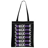 MEIKIUP Korean Boy Band Member Tote Bag Fans Gift Idol Merchandise Music Team Members Shoulder Bag (J- TB)