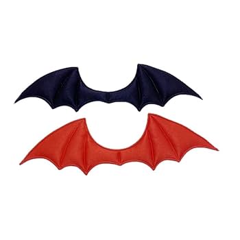 Amazon | 【ぷらす堂】 悪魔の翼 こうもりの羽 赤黒2枚セット